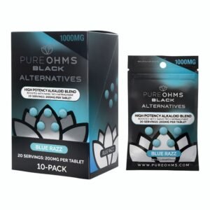 PURE OHMS BLACK ALTERNATIVES NANO TECH 200MG PER TABLET 5CT/10PK