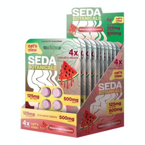 SEDA BOTANICALS CAT'S CLAW 125MG PER TABLET 4CT/10PK