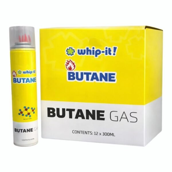 WHIP IT BUTANE GAS REGULAR RED & YELLOW (300ML) 12CT/ BOX