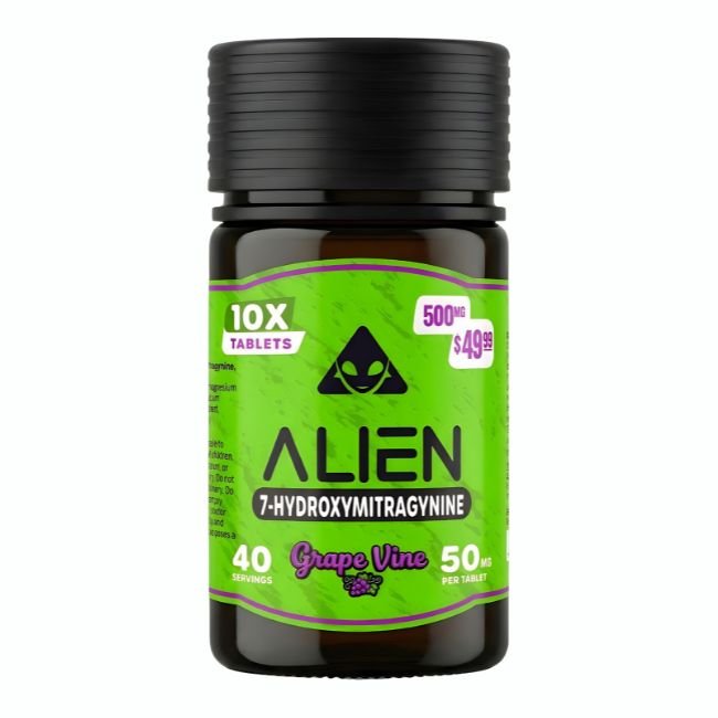 ALIEN 7-HYDROXY 50MG PER TABLET 10CT/ JAR (PRE PRICED $49.99) ALIEN 7-HYDROXY 50MG PER TABLET 10CT/ JAR (PRE PRICED $49.99)