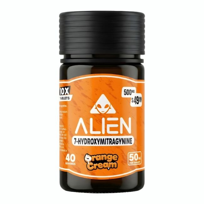 ALIEN 7-HYDROXY 50MG PER TABLET 10CT/ JAR (PRE PRICED $49.99) ALIEN 7-HYDROXY 50MG PER TABLET 10CT/ JAR (PRE PRICED $49.99)