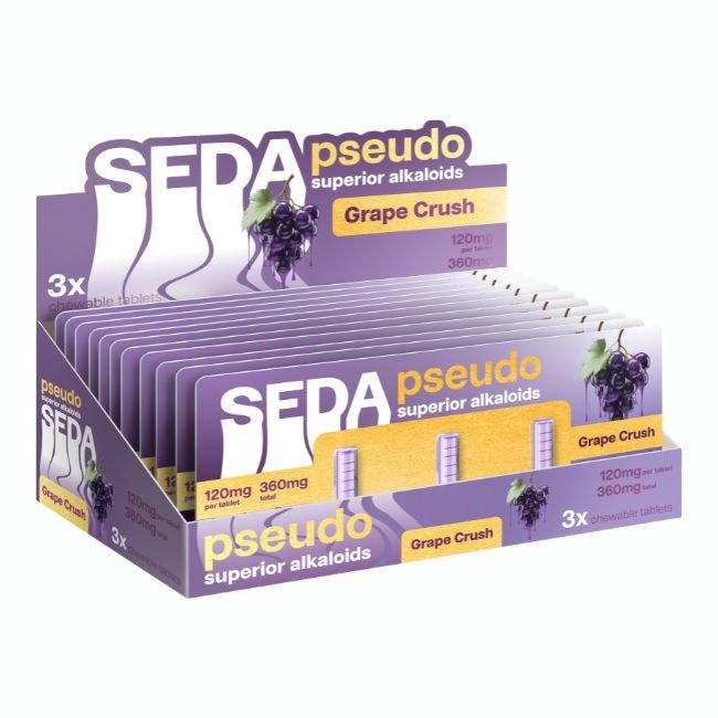 SEDA120MG3CT04 SEDA PSEUDO SUPERIOR ALKALOIDS 120MG PER TABLET 3CT/10PK