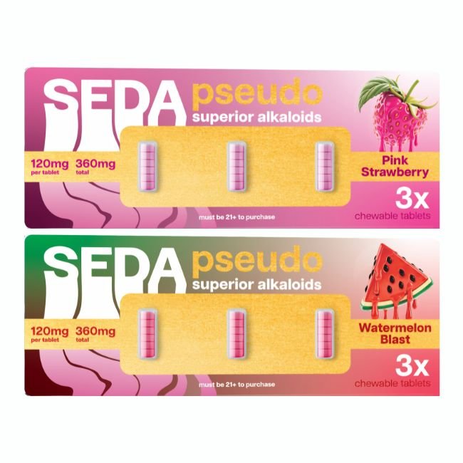 SEDA120MG3CT05 SEDA PSEUDO SUPERIOR ALKALOIDS 120MG PER TABLET 3CT/10PK