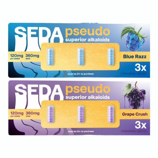 SEDA120MG3CT06 SEDA PSEUDO SUPERIOR ALKALOIDS 120MG PER TABLET 3CT/10PK