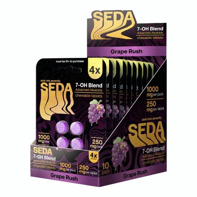 SEDA250MG4CT04 SEDA 7-OH HYDROXY BLEND 250MG PER TABLET 4CT/10PK