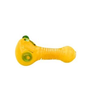 GLASS 3"INCH DICORE FRYUT DOUBLIC LYME DESIGN HANDPIPE ASSORTED
