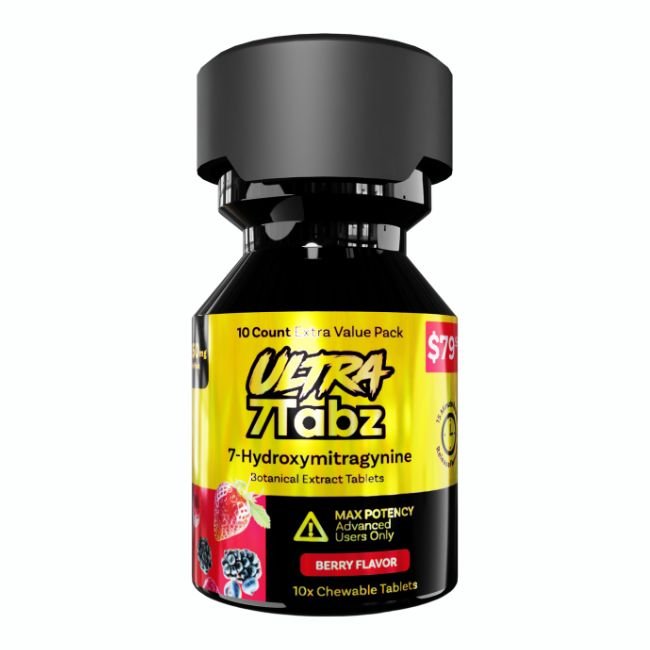 7TABZ ULTRA 7-HYDROXY 135MG PER TABLET 10CT/ JAR (PRE PRICED 79.99) 7TABZ ULTRA 7-HYDROXY 135MG PER TABLET 10CT/ JAR (PRE PRICED 79.99)