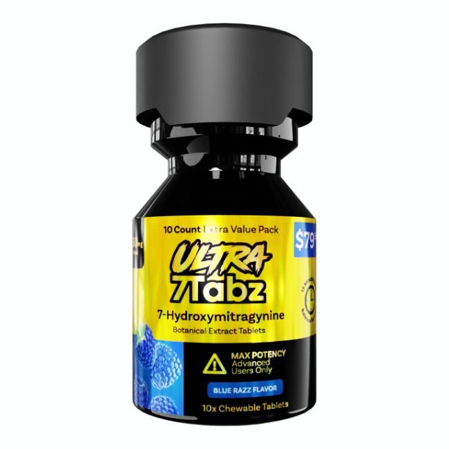 7TABZ ULTRA 7-HYDROXY 135MG PER TABLET 10CT/ JAR (PRE PRICED 79.99) 7TABZ ULTRA 7-HYDROXY 135MG PER TABLET 10CT/ JAR (PRE PRICED 79.99)