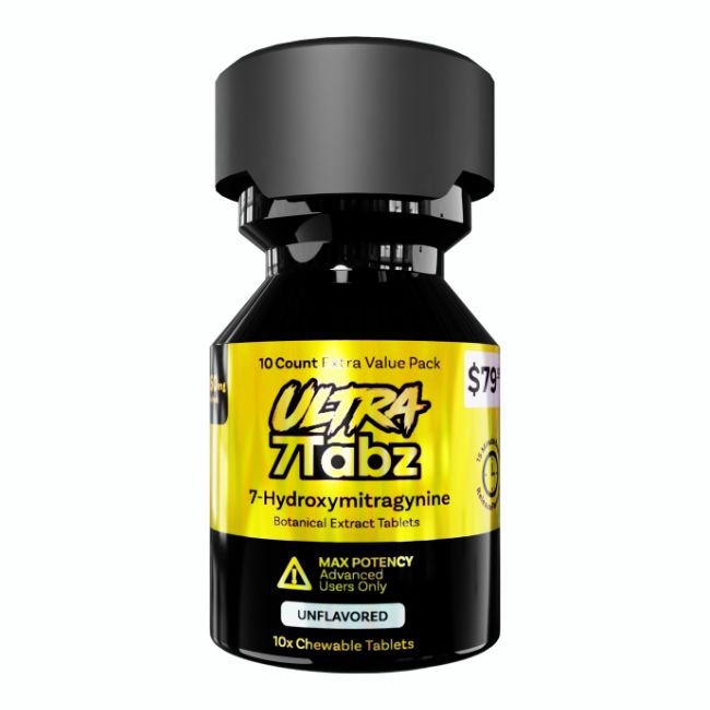 7TABZ ULTRA 7-HYDROXY 135MG PER TABLET 10CT/ JAR (PRE PRICED 79.99) 7TABZ ULTRA 7-HYDROXY 135MG PER TABLET 10CT/ JAR (PRE PRICED 79.99)