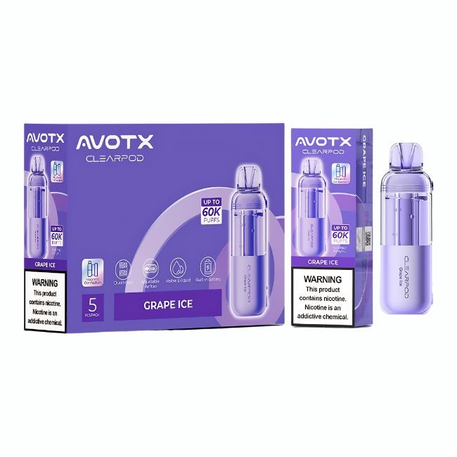 AVOTX NEXUS S 5% CLEAR POD (90ML) 35K PUFFS 5CT/ BOX AVOTX NEXUS S 5% CLEAR POD (90ML) 35K PUFFS 5CT/ BOX