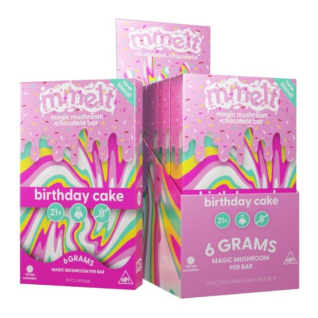 CHAPOMMELTCBAR003 MMELT MAGIC MUSHROOM 6GM CHOCOLATE BAR 6CT/BOX