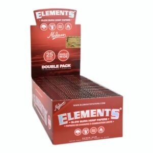 ELEMENTS RED MODIANO HEMP PAPERS 25CT/ BOX