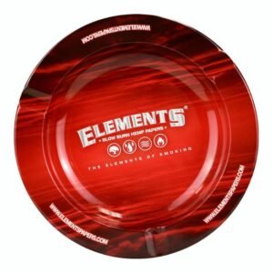 ELEMENTS ROUND METAL MAGNETIC ASHTRAY