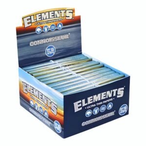 ELEMENTS ULTRA THIN CONNOISSEUR KING SIZE SLIM + TIPS PAPER 24CT/ BOX