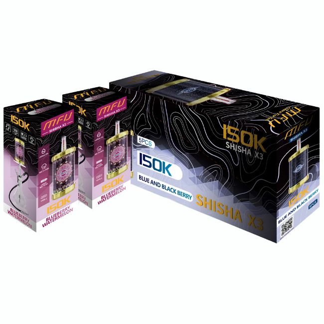 MFU SHISHA X3 5% DISPOSABLE (400ML) 150K PUFFS 5CT/ BOX MFU SHISHA X3 5% DISPOSABLE (400ML) 150K PUFFS 5CT/ BOX