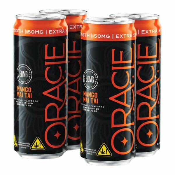 ORACLE ORGANIX HEMP DRIVED D9 EXTRA STRENGHT SELTZER DRINK 50MG (12OZ 355ML/ CAN) 4PK