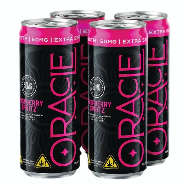 ORACLE ORGANIX HEMP DRIVED D9 EXTRA STRENGHT SELTZER DRINK 50MG (12OZ 355ML/ CAN) 4PK ORACLE ORGANIX HEMP DRIVED D9 EXTRA STRENGHT SELTZER DRINK 50MG (12OZ 355ML/ CAN) 4PK