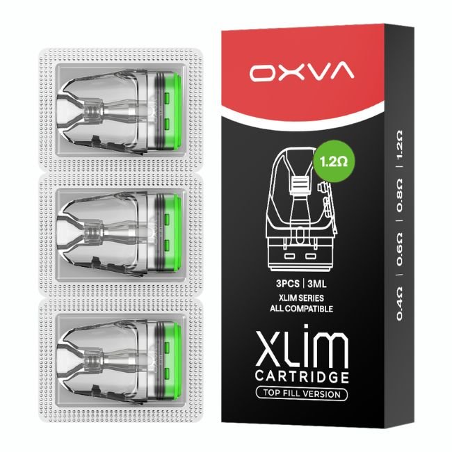 OXVA XLIM SERIES TOP FILL CARTRIDGE (3ML) 3PK/BOX OXVA XLIM SERIES TOP FILL CARTRIDGE (3ML) 3PK/BOX