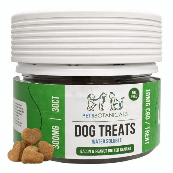 PET'S BOTANICALS CBD THC FREE DOG TREATS 300MG 30CT/ JAR