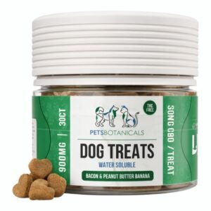 PET'S BOTANICALS CBD THC FREE DOG TREATS 900MG 30CT/ JAR