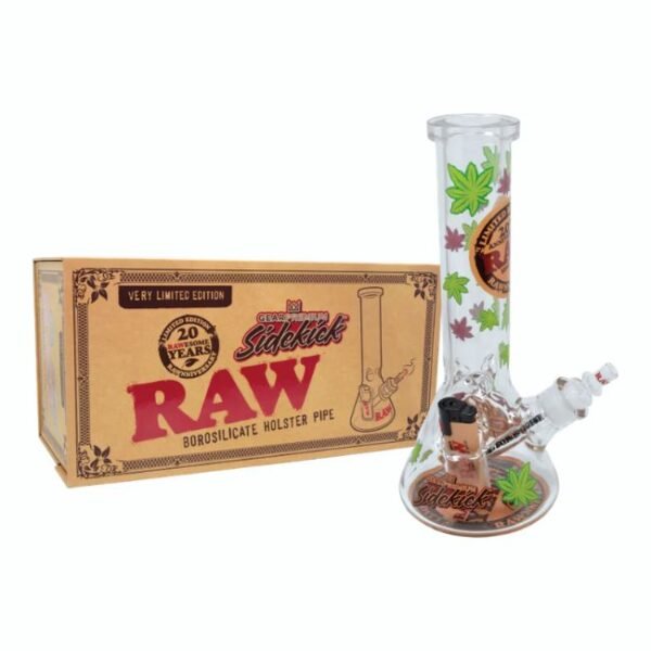 RAW 20th ANNIVERSARY GEAR PREMIUM X SIDEKICK BOROSILICATE HOLSTER WATER PIPE (VERY LIMITED EDITION)