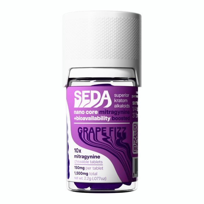 SEDA NANO CORE MITRAGYNINE + BIOAVAILABILITY BOOSTED 150MG PER TABLET 10CT/ JAR SEDA NANO CORE MITRAGYNINE + BIOAVAILABILITY BOOSTED 150MG PER TABLET 10CT/ JAR
