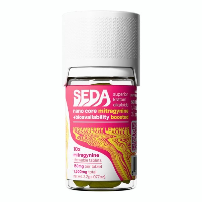 SEDA NANO CORE MITRAGYNINE + BIOAVAILABILITY BOOSTED 150MG PER TABLET 10CT/ JAR SEDA NANO CORE MITRAGYNINE + BIOAVAILABILITY BOOSTED 150MG PER TABLET 10CT/ JAR