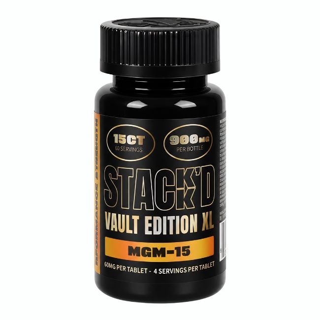 STACK'D MGM-15 VAULT EDITION XL 60MG PER TABLET 15CT/ JAR STACK'D MGM-15 VAULT EDITION XL 60MG PER TABLET 15CT/ JAR