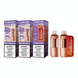 SUONON SWITCH KIT 5% DISPOSABLE 2PODS & 1DEVICE (150ML) 80K PUFFS 5CT/ BOX ( FOGER COMPATABLE )
