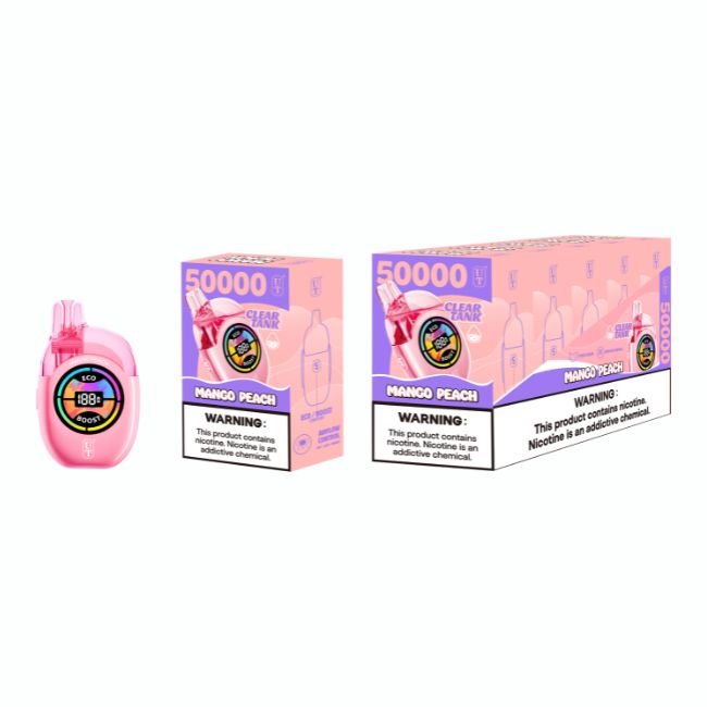 UT BY FLUM CLEAR TANK 5% DISPOSABLE (90ML) 50K PUFFS 5CT/ BOX UT BY FLUM CLEAR TANK 5% DISPOSABLE (90ML) 50K PUFFS 5CT/ BOX