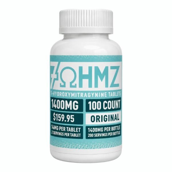 7 OHMZ HYDROXY  ADVANCED KRATOM ALKALOID 14MG PER CAPSULE 100CT/ JAR (PRE PRICED $159.95)