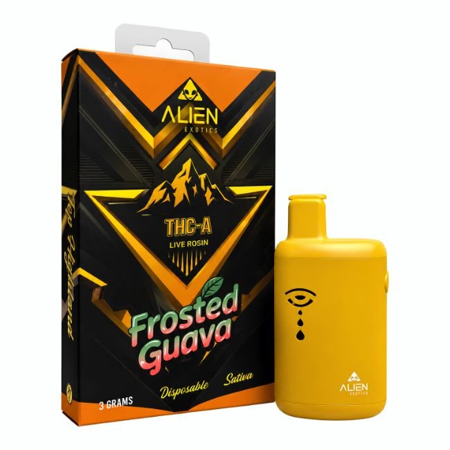 ALIEN THC-A LIVE ROSIN 3GM DISPO 5CT/ BOX ALIEN THC-A LIVE ROSIN 3GM DISPO 5CT/ BOX