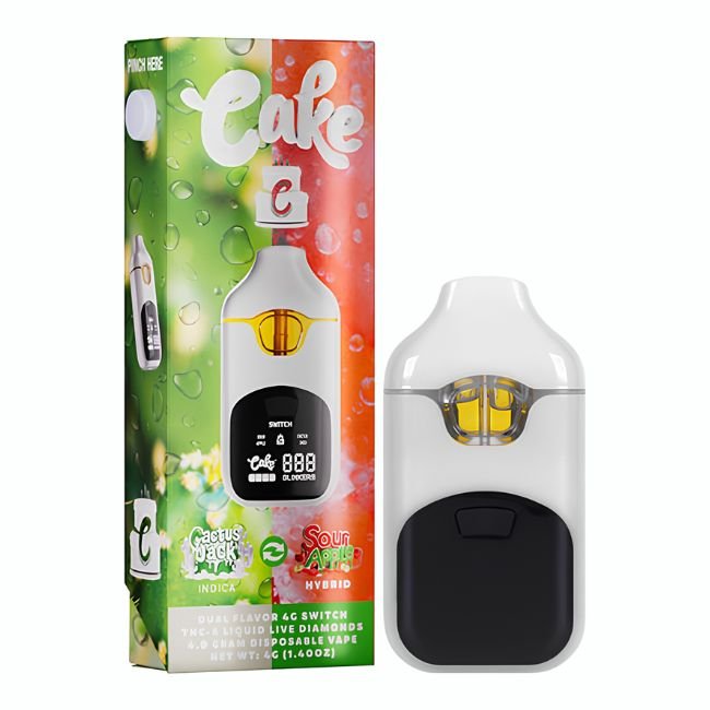 CAKE THCP LIQUID LIVE DIAMONDS SWITCH DUAL 4GM DISPO 5CT/ BOX CAKE THCP LIQUID LIVE DIAMONDS SWITCH DUAL 4GM DISPO 5CT/ BOX