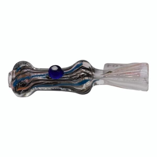 3'' DESIGNED FUMING GLASS CHILLUM