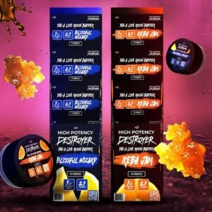 DESTROYER HIGH POTENCY THC-A LIVE ROSIN BADDER 2.5GM DAB 5CT/ BOX