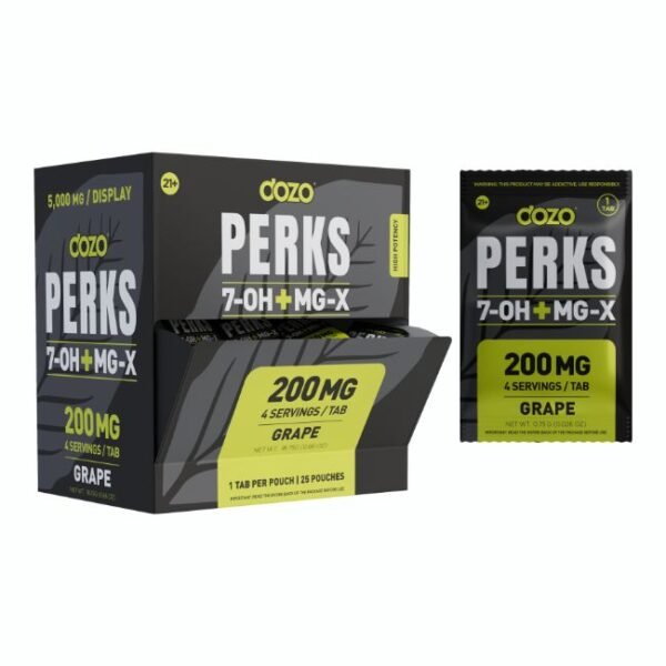 DOZO PERKS 7-OH + MG-X 200MG PER TABLET 1CT/25PK