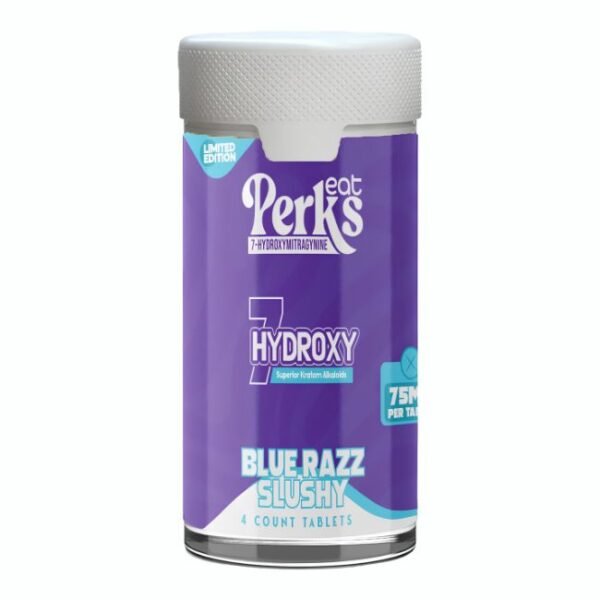EAT PERKS 7-HYDROXY KRATOM ALKALOID 75MG PER TABLET 4CT/ JAR