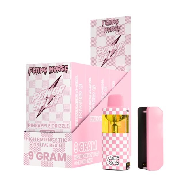 FLYING HORSE POWER SPLIT HIGH POTENCY THCP + D8 LIVE 9GM DISPO 5CT/ BOX FLYING HORSE POWER SPLIT HIGH POTENCY THCP + D8 LIVE 9GM DISPO 5CT/ BOX