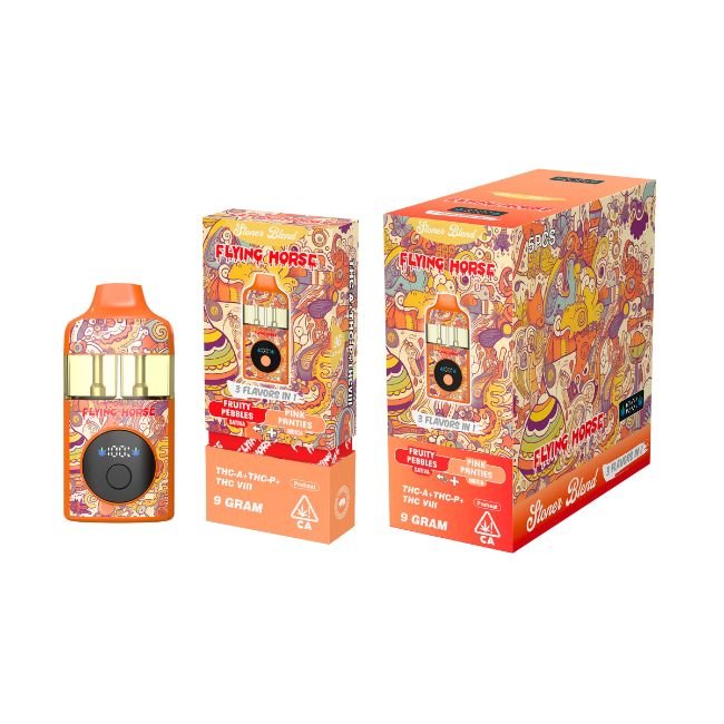 FLYING HORSE STONER BLEND THC IX + THCP+THC VIII 3 IN 1 FLAVOR 9GM DISPO 5CT/ BOX FLYING HORSE STONER BLEND THC IX + THCP+THC VIII 3 IN 1 FLAVOR 9GM DISPO 5CT/ BOX