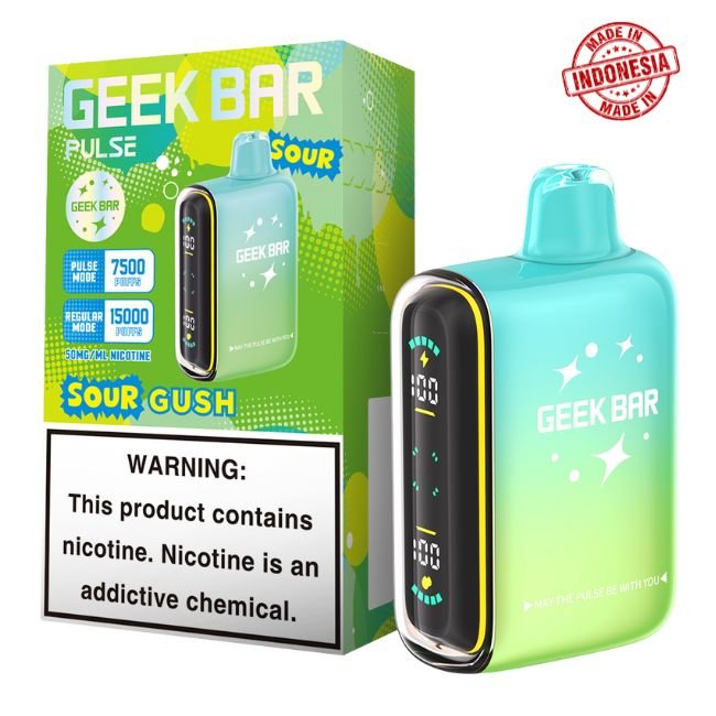 GEEKB15KDITC001 GEEK BAR PULSE 5% DISPOSABLE (80ML) 15K PUFFS (TEXAS COMPLIANT) 5CT/ BOX