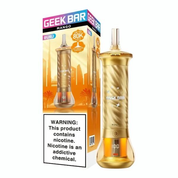 GEEK BAR BURJ 5% DISPOSABLE (125ML) 80K PUFFS 5CT/ BOX