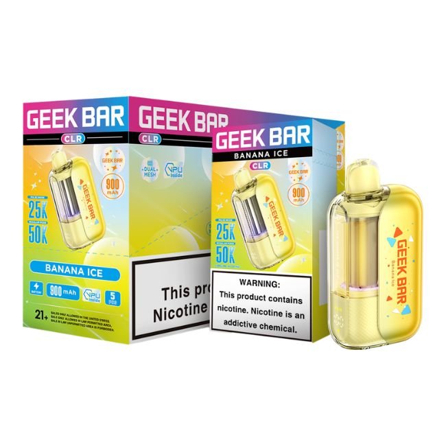 GEEKBARCLR50KD02 GEEK BAR CLR 5% DISPOSABLE (85ML) 50K PUFFS 5CT/ BOX