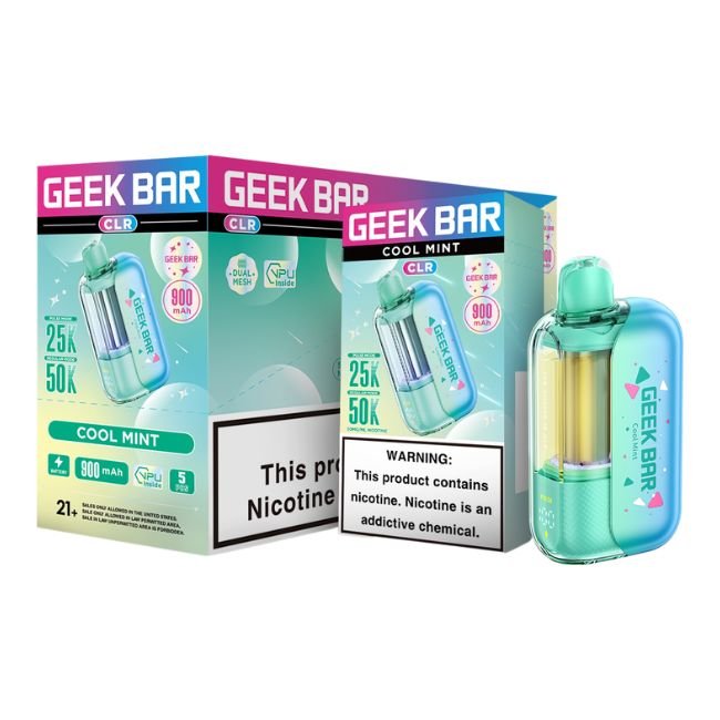GEEKBARCLR50KD03 GEEK BAR CLR 5% DISPOSABLE (85ML) 50K PUFFS 5CT/ BOX