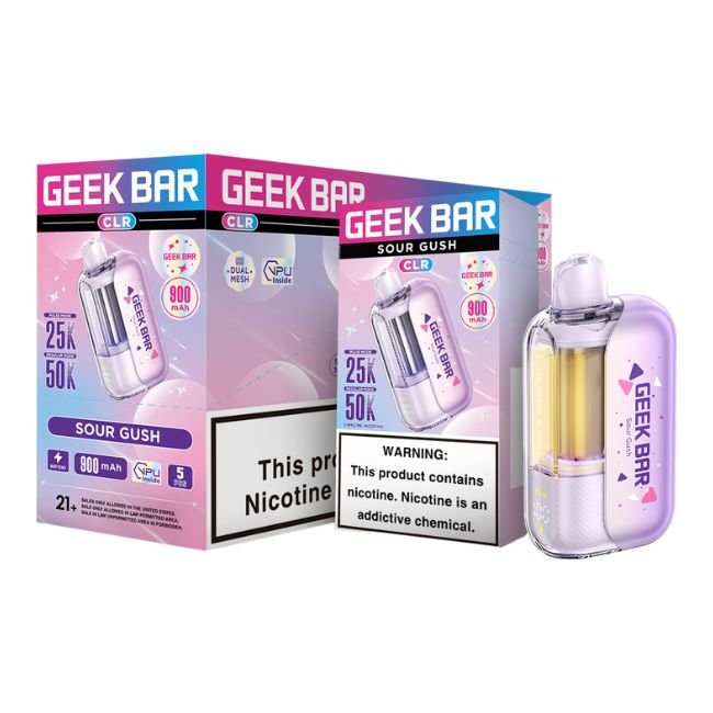 GEEKBARCLR50KD05 GEEK BAR CLR 5% DISPOSABLE (85ML) 50K PUFFS 5CT/ BOX