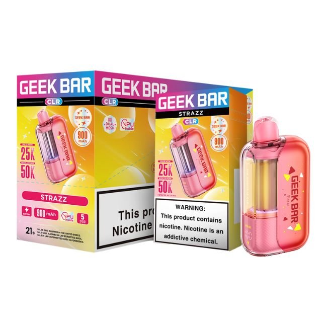 GEEKBARCLR50KD06 GEEK BAR CLR 5% DISPOSABLE (85ML) 50K PUFFS 5CT/ BOX
