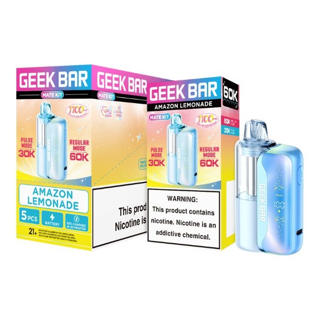 GEEKBARMATEKIT001 GEEK BAR 5% DISPOSABLE MATE KIT (80ML) 60K PUFFS 5CT/ BOX