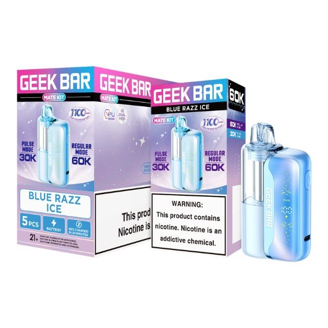 GEEKBARMATEKIT002 GEEK BAR 5% DISPOSABLE MATE KIT (80ML) 60K PUFFS 5CT/ BOX