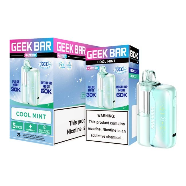 GEEKBARMATEKIT004 GEEK BAR 5% DISPOSABLE MATE KIT (80ML) 60K PUFFS 5CT/ BOX