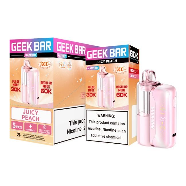 GEEKBARMATEKIT005 GEEK BAR 5% DISPOSABLE MATE KIT (80ML) 60K PUFFS 5CT/ BOX