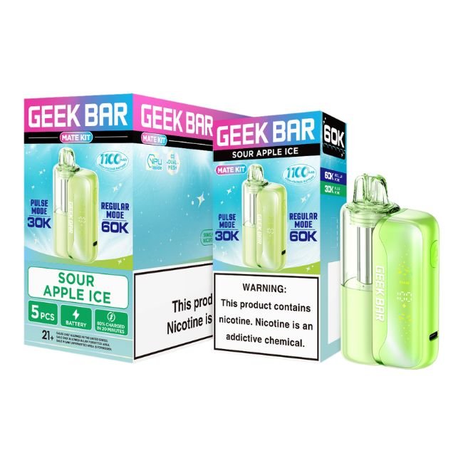 GEEKBARMATEKIT006 GEEK BAR 5% DISPOSABLE MATE KIT (80ML) 60K PUFFS 5CT/ BOX